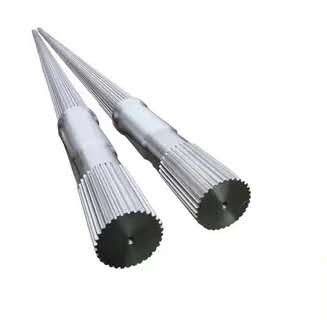 jakość  Customizable Length Involute Inner Spline Twin Screw Extruder Shaft for Extrusion fabryka