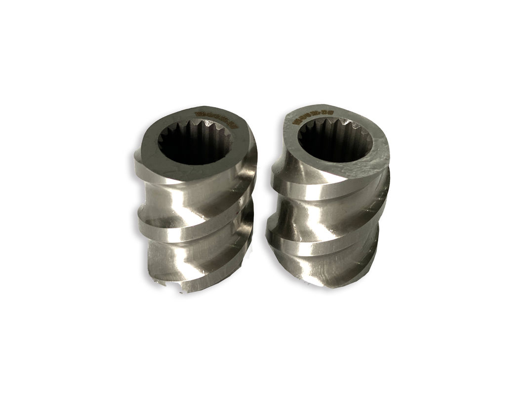 Maszyna do tworzyw sztucznych 58mm Twin Screw Extruder Rectangle Spline Extruder Screw Elements With M 1