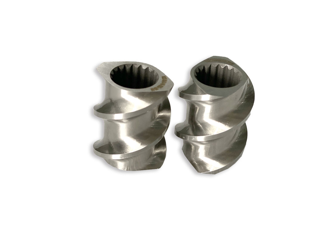 Maszyna do tworzyw sztucznych 58mm Twin Screw Extruder Rectangle Spline Extruder Screw Elements With M 1