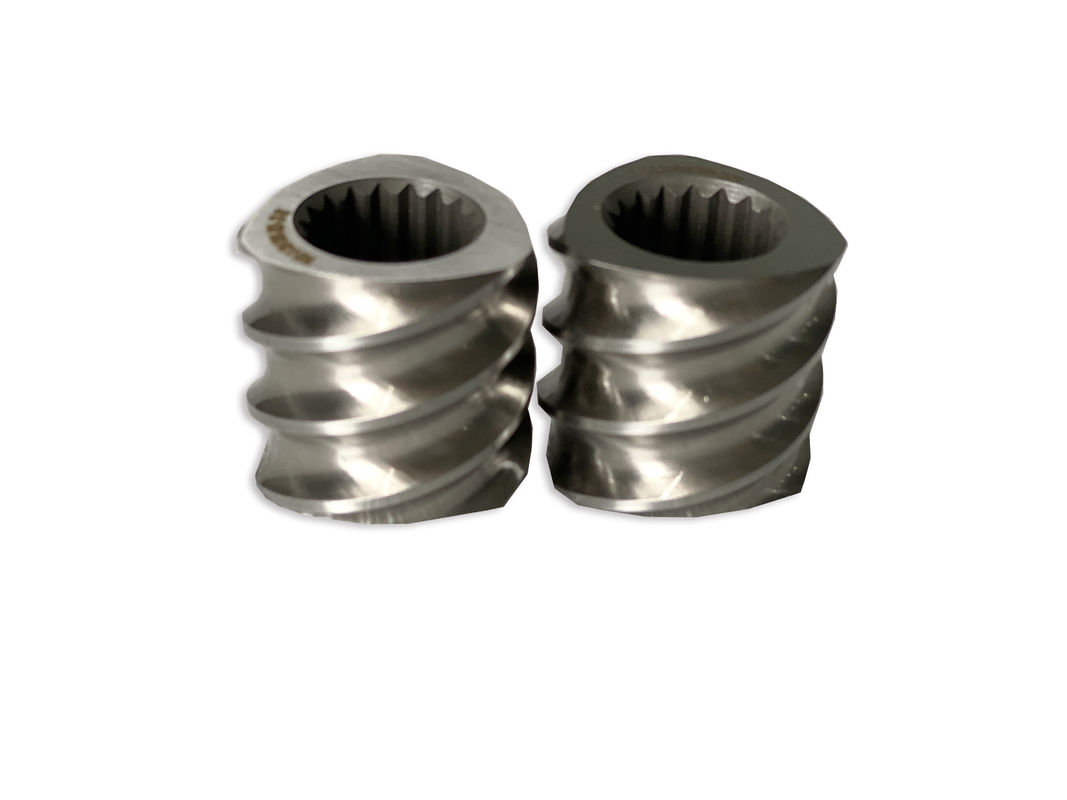 Maszyna do tworzyw sztucznych 58mm Twin Screw Extruder Rectangle Spline Extruder Screw Elements With M 1