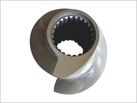 112mm Ekstrudera Elementy śruby 6542 Materiał dla dużych produktów spożywczych / przekąsek Ekstruder Zsk Element śruby Nazwa produktu:112mm Ekstruder Elementy śruby 6542 Materiał
