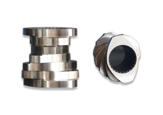 65/75/85/95/110/120/135/mm Środkowa średnica Materiał dostosowany element śrubowy do części maszyny wytłaczającej