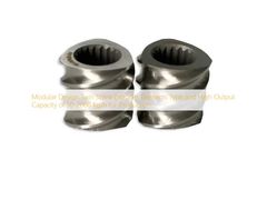 Elementy do wytłaczarki dwuślimakowej o konstrukcji modułowej i wydajności 50-2000 kg/h do produkcji